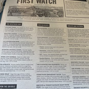 First Watch - Menu - Breakfast & Brunch Near Me - Phoenix, Arizona First Watch - Menu - Breakfast & Brunch Near Me - Phoenix, Arizona