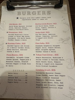 Menu photo 1 Backdoor BRGR Provo, UT