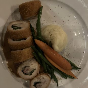 The Tides Restaurant - Chicken Saltimbocca. Beautiful crust. Nice herbs. Side veggies were perfect. - Seafood Near Me - Vero Beach, Florida The Tides Restaurant - Chicken Saltimbocca. Beautiful crust. Nice herbs. Side veggies were perfect. - Seafood Near Me - Vero Beach, Florida