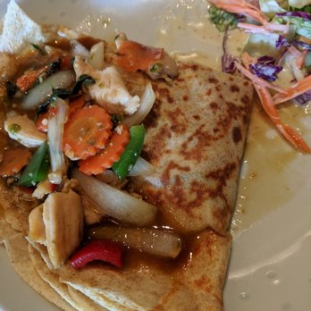 Blossom Bee - Thai Basil Chicken crepe - Creperies Near Me - Dublin, California Blossom Bee - Thai Basil Chicken crepe - Creperies Near Me - Dublin, California