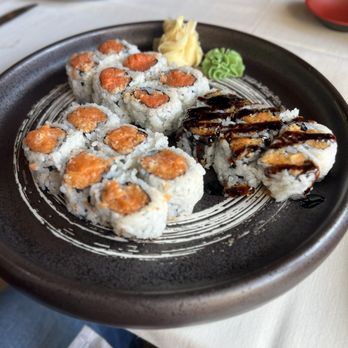 Poseidon Asian Cuisine - Spicy Salmon Roll Spicy Salmon Roll Sweet Potato - Asian Fusion Near Me - Paoli, Pennsylvania Poseidon Asian Cuisine - Spicy Salmon Roll Spicy Salmon Roll Sweet Potato - Asian Fusion Near Me - Paoli, Pennsylvania