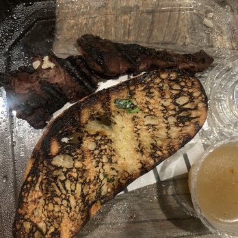 Urban Plates - I ordered the grass fed steak plate to go and this is what I received. Bread and steak burnt. Extremely disappointed. - New American Near Me - Brea, California Urban Plates - I ordered the grass fed steak plate to go and this is what I received. Bread and steak burnt. Extremely disappointed. - New American Near Me - Brea, California