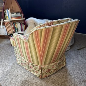 Baronet Upholstery - Chair before - Furniture Reupholstery Near Me - El Cajon, California Baronet Upholstery - Chair before - Furniture Reupholstery Near Me - El Cajon, California