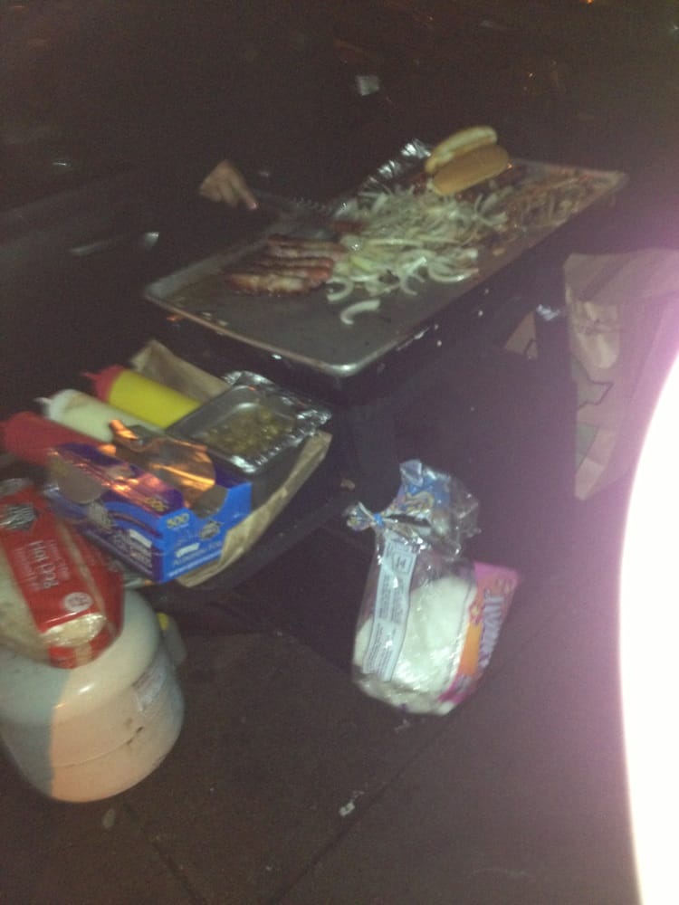 Bacon Wrapped Hot Dog Lady