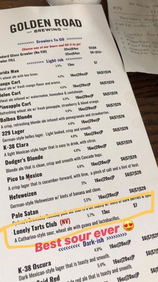 Menu photo 2 Golden Road Brewing Los Angeles, CA Menu photo 2 Golden Road Brewing Los Angeles, CA