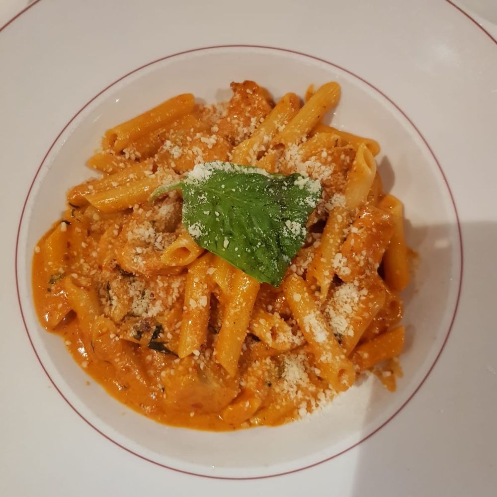 Paul's on Times Square - Gluten Free Penne Salmon Cream Vodka - Bars Near Me - New York, New York Paul's on Times Square - Gluten Free Penne Salmon Cream Vodka - Bars Near Me - New York, New York