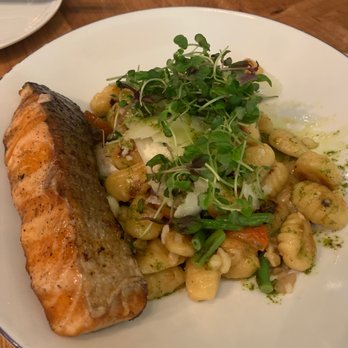 Roe Seafood Restaurant - Potato and pecorino gnocchi with salmon - Seafood Near Me - Long Beach, California