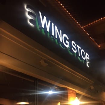 Wingstop - Giant outdoor sign at night! - Chicken Wings Near Me - North Brunswick, New Jersey Wingstop - Giant outdoor sign at night! - Chicken Wings Near Me - North Brunswick, New Jersey