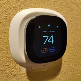 New Smart Thermostat up and running! Will touch up large unpainted area left by previous home owner. New Smart Thermostat up and running! Will touch up large unpainted area left by previous home owner.
