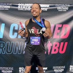 Malibu Half Marathon & 5K Run-Walk - After the 5k Saturday morning.