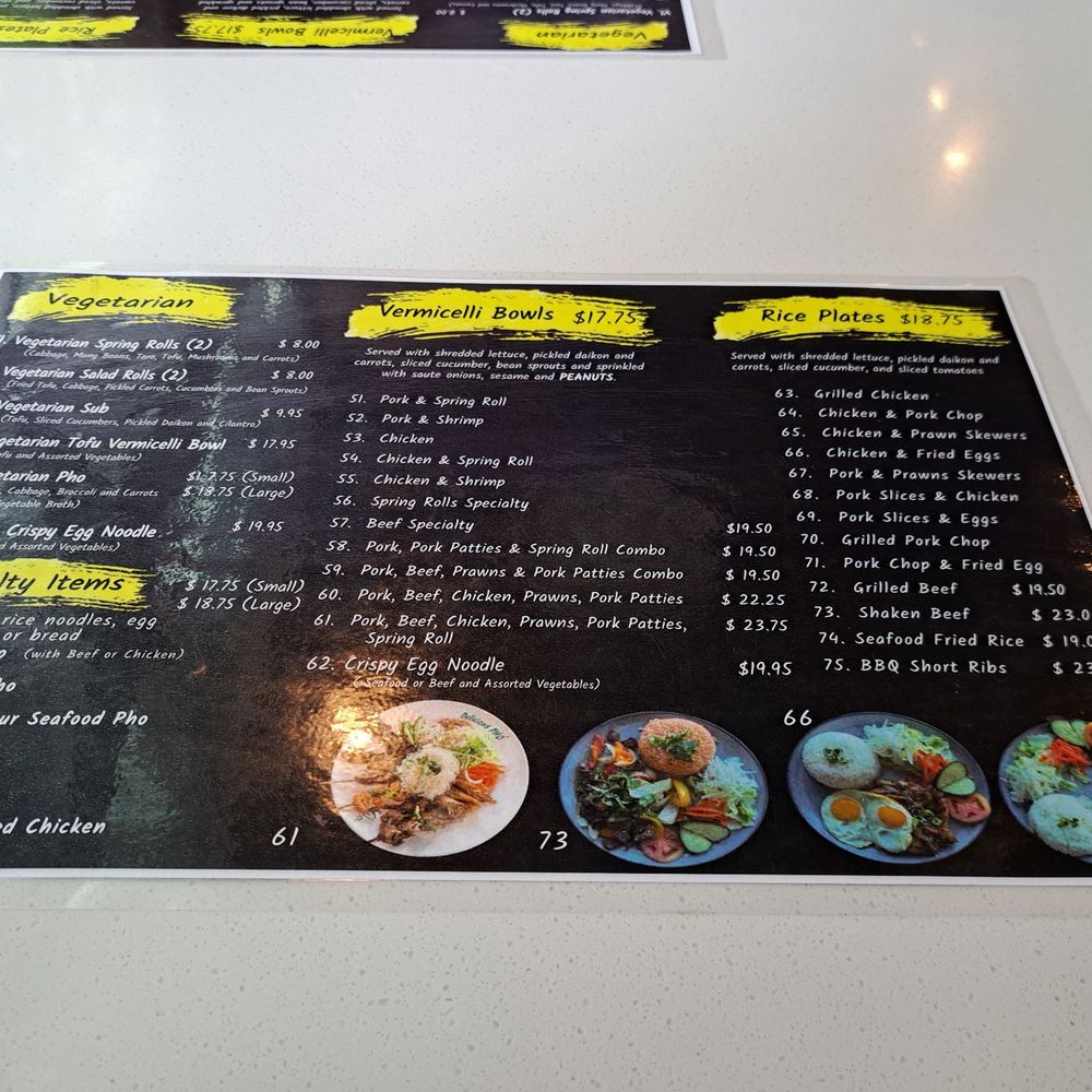 Delicious Pho - Menu - Vietnamese Near Me - Vancouver, British Columbia
