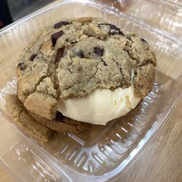 Homemade ice cream sandwich $6.50