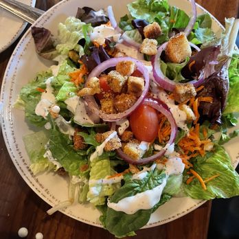 Oakside - House Salad with ranch - Seafood Near Me - Big Bear Lake, California