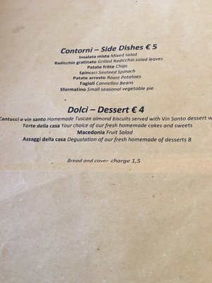 Menu photo 1 Locanda dei Cantonieri Florence, FI Menu photo 1 Locanda dei Cantonieri Florence, FI