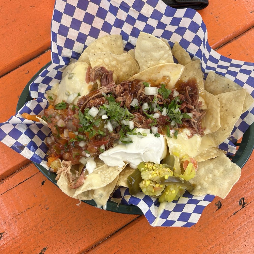 Pulled pork nachos