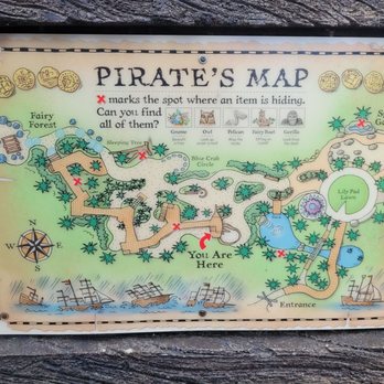 McKee Botanical Garden - Pirate's Map Scavenger Hunt in Kid's Area. - Botanical Gardens Near Me - Vero Beach, Florida McKee Botanical Garden - Pirate's Map Scavenger Hunt in Kid's Area. - Botanical Gardens Near Me - Vero Beach, Florida
