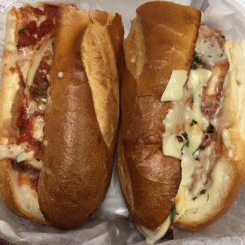 America's Pie Tinicum - Columbus chicken parm with mozzarella and roasted. Underwhelming was missing flavor but good bread - Pizza Near Me - Tinicum, Pennsylvania