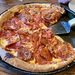 Vegan Cheeseburger Deep Dish Pizza