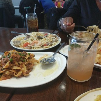 La Lanterna - Pasta trio (minus the 1 ravioli we split), spaghetti with clam sauce and shrimp, and our favorite - the calamari - Pizza Near Me - Detroit, Michigan La Lanterna - Pasta trio (minus the 1 ravioli we split), spaghetti with clam sauce and shrimp, and our favorite - the calamari - Pizza Near Me - Detroit, Michigan