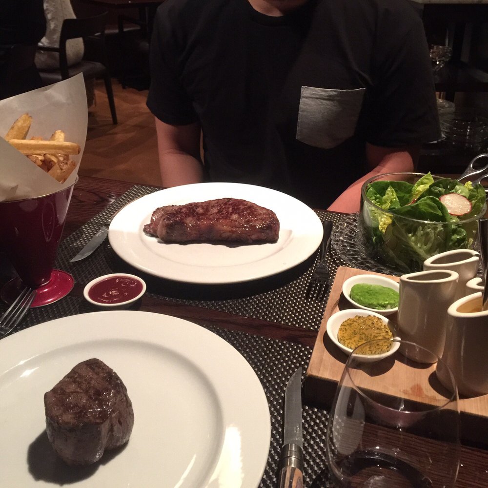 Perfect steaks, duck fat chips & a crisp side salad Perfect steaks, duck fat chips & a crisp side salad