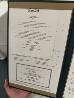 Menu photo 2 Daniel’s Coral Gables, FL