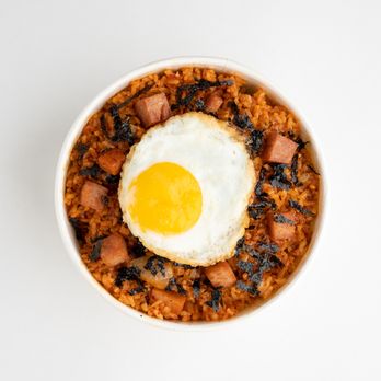 KBOP Korean Kitchen - a bowl of rice with a fried egg - Korean Near Me - Monrovia, California