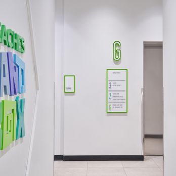 Beaches Sandbox - First floor of Beaches Sandbox, hallway to elevator - Community Centers Near Me - Toronto, Ontario Beaches Sandbox - First floor of Beaches Sandbox, hallway to elevator - Community Centers Near Me - Toronto, Ontario