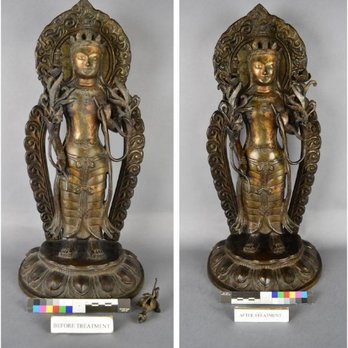 SF Art Conservation - These are the before and after photos of my deity that SF Art Conservation repaired. - Art Restoration Near Me - oakland, California SF Art Conservation - These are the before and after photos of my deity that SF Art Conservation repaired. - Art Restoration Near Me - oakland, California