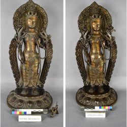 SF Art Conservation - These are the before and after photos of my deity that SF Art Conservation repaired.