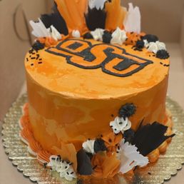 Loved the marbling of the two tone orange!