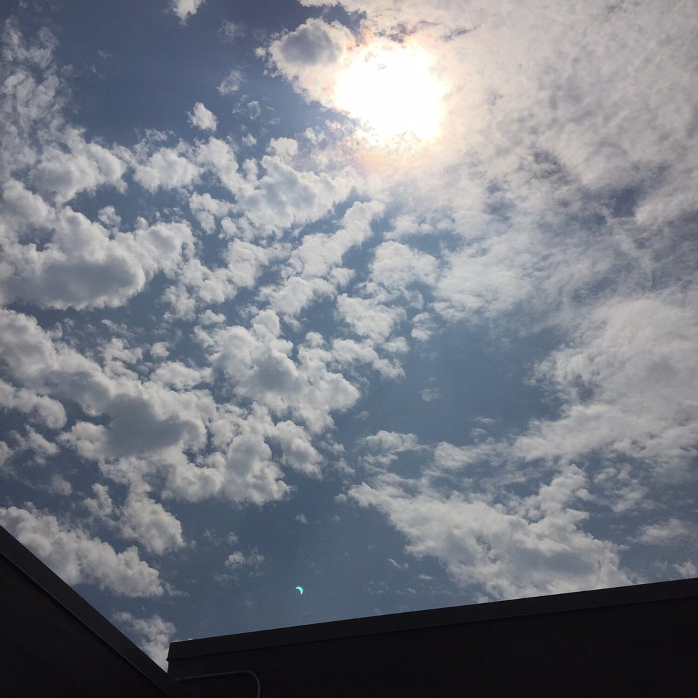 Solar Eclipse 2017 - See the crescent shaped light shining from the sun? This was 12:58 P.M. - Local Flavor Near Me - Kansas City, Missouri Solar Eclipse 2017 - See the crescent shaped light shining from the sun? This was 12:58 P.M. - Local Flavor Near Me - Kansas City, Missouri