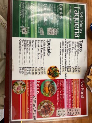 Menu photo 1 Self Made Billiards and Taqueria Clearlake, CA Menu photo 1 Self Made Billiards and Taqueria Clearlake, CA