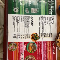 Self Made Billiards and Taqueria - Menu