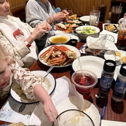 Red Lobster - Birthday girl with her crab legs