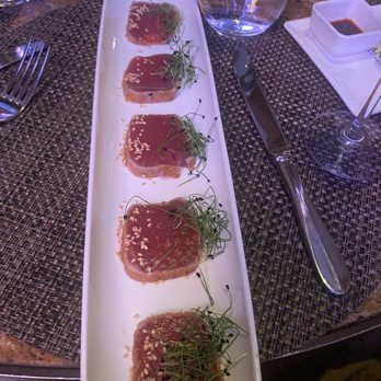 Pelican Grill - Bluefin crudo was like 100 calories and very light yet expensive - New American Near Me - Newport Coast, California Pelican Grill - Bluefin crudo was like 100 calories and very light yet expensive - New American Near Me - Newport Coast, California
