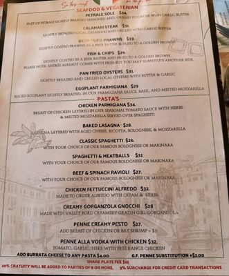 Menu photo 1 Dinucci's Italian Dinners Valley Ford, CA Menu photo 1 Dinucci's Italian Dinners Valley Ford, CA