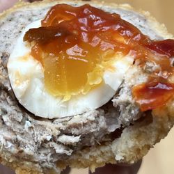The Haggis Box - Closeup of a Scotch Egg