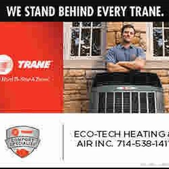 Eco-Tech Heating & Air - Trane Comfort Specialist means the independent Trane dealer is committed to being the best in installation, service, customer satisfaction. - Heating & Air Conditioning/HVAC Near Me - Santa Ana, California Eco-Tech Heating & Air - Trane Comfort Specialist means the independent Trane dealer is committed to being the best in installation, service, customer satisfaction. - Heating & Air Conditioning/HVAC Near Me - Santa Ana, California
