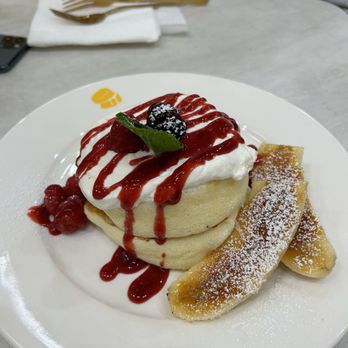 Fluffy Fluffy - raspberry and caramelized banana - Desserts Near Me - Tustin, California Fluffy Fluffy - raspberry and caramelized banana - Desserts Near Me - Tustin, California