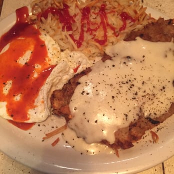 Garden Cafe - Looks good but was not. Cold hard and flavorless chicken fried steak and eggs - Breakfast & Brunch Near Me - Dallas, Texas Garden Cafe - Looks good but was not. Cold hard and flavorless chicken fried steak and eggs - Breakfast & Brunch Near Me - Dallas, Texas