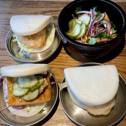 NGO KIM PAK - momo ebi bun (2), walnut tofu bun, walnut tofu tapas