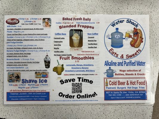 Menu photo 3 Water Shack Vista, CA Menu photo 3 Water Shack Vista, CA