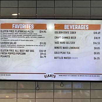 Oracle Park - menu 2025 - Stadiums & Arenas Near Me - San Francisco, California