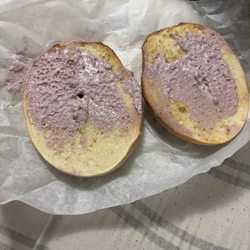 Wawa - (Supposed to be) Extra blueberry cream cheese bagel