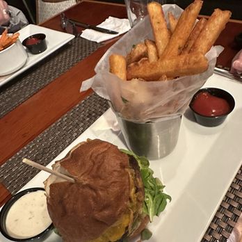 Flanagan's Pub - Pretzel burger. Tasty stuff, and those fries were fantastic! - New American Near Me - Lake Ronkonkoma, New York Flanagan's Pub - Pretzel burger. Tasty stuff, and those fries were fantastic! - New American Near Me - Lake Ronkonkoma, New York