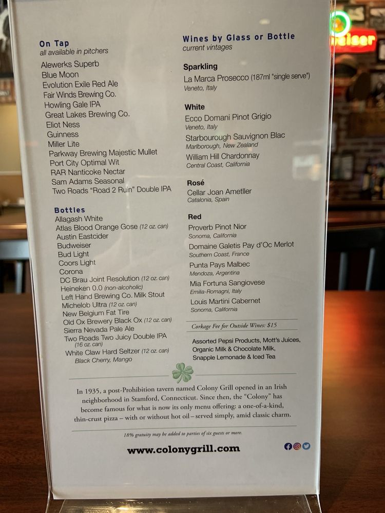 Colony Grill 79 Photos 91 Reviews Pizza 2800 Clarendon Blvd Arlington Va United States Restaurant Reviews Phone Number