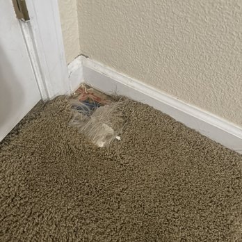 Bethel Interiors - Damaged corner needing patch - Carpeting Near Me Bethel Interiors - Damaged corner needing patch - Carpeting Near Me