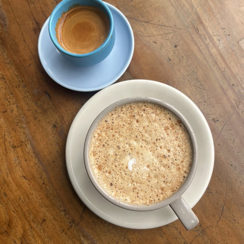 dirty chai latte + double espresso dirty chai latte + double espresso