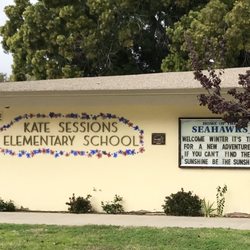 Sessions Elementary School - Closeup of marque and notice board