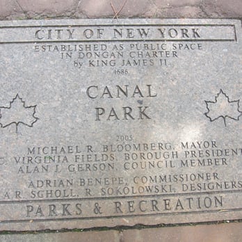 Canal Park - Established As Public Space In Dongan Charter by King James II 1686 - Parks Near Me Canal Park - Established As Public Space In Dongan Charter by King James II 1686 - Parks Near Me